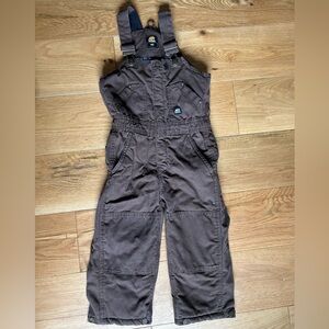 Kids Berne insulated canvas bibs size 4t